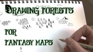 Drawing Forests  7 Styles for Maps [upl. by Sedgewinn]