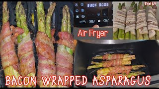 Bacon Wrapped Asparagus I Air Fryer I Espárragos envueltos en tocino I Fagots dasperges et bacon [upl. by Adav]