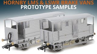 Hornby LSWR amp LMS Brake Vans Preview  Prototype Samples [upl. by Noterb]