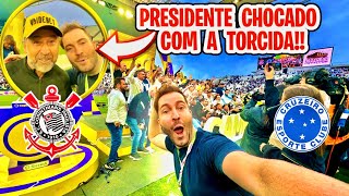 TORCIDA DO CORINTHIANS IMPRESSIONOU ATÉ O PRESIDENTE NA FINAL DA COPINHA Corinthians 1 x 0 Cruzeiro [upl. by Nahraf]