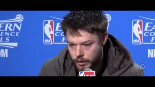 What Matthew Dellavedova said after the Cavaliers beat the Hawks in Game 3 [upl. by Hurst]