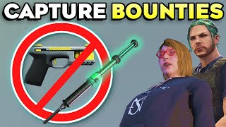 GTA Online How to Capture Bounties Alive without A Stun Gun or The Shocker [upl. by Naik]