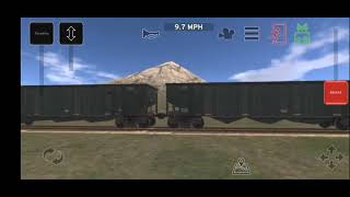 Big Boy 4005 with alot of coal cars Train and rail yard simulator [upl. by Sissy]