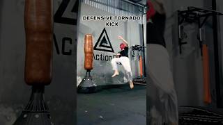 Defensive tornado kick shots mma shortsvideo boxing shortvideo tutorial india training [upl. by Lennej]