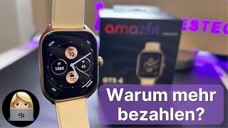 Amazfit GTS 4  ERFAHRUNGSBERICHT deutsch [upl. by Prudhoe]