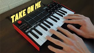 aha  Take On Me  AKAI MPK MINI MK3 COVER [upl. by Stevens839]