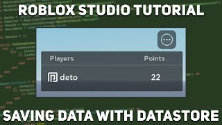 How to save data with DataStore  Roblox Studio Tutorial  Easy [upl. by Aiuqet777]