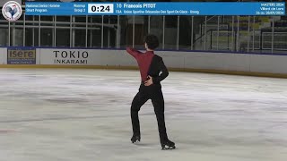 Francois Pitot – 2024 Masters de Patinage SP [upl. by Japha]