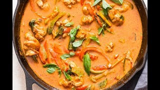 Thai Panang Curry Recipe With Chicken using store bought curry paste [upl. by Sabsay]