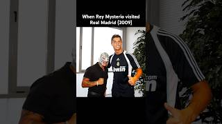 When Rey Mysterio visited Real Madrid 2009 reymysterio ronaldo realmadrid wwe [upl. by Annayak]