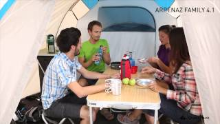 Arpenaz Family 41 Tent  4 People 1 Bedroom [upl. by Aldin]