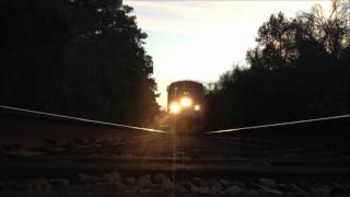 Amtrak Auto Train Goes Over My Camera 122013 [upl. by Flory]