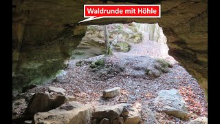 Waldrunde von Heroldsbach auf den Fürstberg und zur Blaubeerhöhle am 120322 mit Sehenswürdigkeiten [upl. by Trimmer]