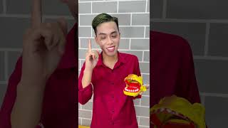 LNF  Đồ chơi khám răng cá sấu nhỏ to amp khổng lồ  Crocodile dental toy Noob Pro Hacker shorts [upl. by Nhtanhoj261]