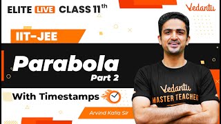 Parabola JEE 2 Class 11  One Shot  Marathon  JEE Main  JEE Advanced Arvind Kalia Sir VJEE [upl. by Krucik]