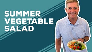 Love amp Best Dishes Summer Vegetable Salad Recipe  Marinated Veggie Salad [upl. by Mussman532]