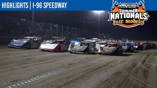 DIRTcar Summer Nationals Late Models at I96 Speedway August 19 2021  HIGHLIGHTS [upl. by Behn]