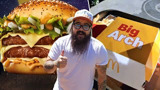 McDonalds The Big Arch Burger Review [upl. by Malkin402]