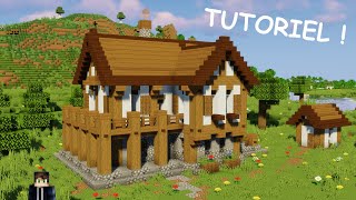 TUTO 83  Comment Faire une Maison Médiévale sur MINECRAFT [upl. by Aimak814]