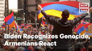 Armenians React to US Recognition of Armenian Genocide [upl. by Casey593]