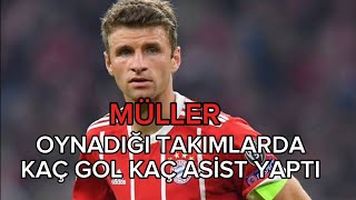 TOMAS MÜLLER OYNADIĞI TAKIMLARDA KAÇ GOL KAÇ ASİST YAPTI [upl. by Swayder]