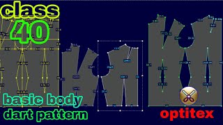 Learn How To Draft A Basic Body Dart Pattern In Optitex Pds [upl. by Yllatan171]