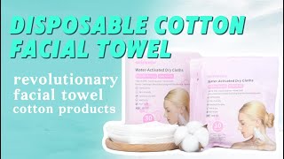 Cleansing Hydrating Moisturizing 3 in 1  Disposable Cotton Facial Towel  Rich in Amino Acid [upl. by Yttocs]