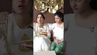 Choti behen ne banayi badi behen ke liye chowmin comedy youtubeshorts [upl. by Llemert]