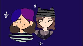 The speed paint for my profile picture my friend Aubrey and me art [upl. by Ihcur]