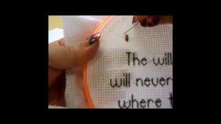 Counted Cross Stitch Part Three  Cross Stitching and Quarter Stitching [upl. by Bucher]