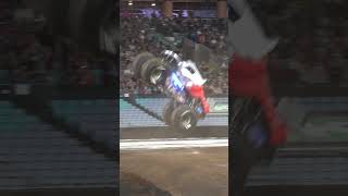 Terminal Velocity Monster Truck DONUT  Dayton Ohio Monster Jam 2024 [upl. by Hamforrd]