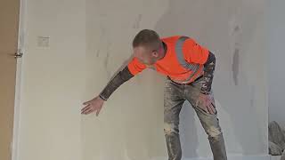 over skimming a wall using MyToupret joint and skim [upl. by Gerlac]