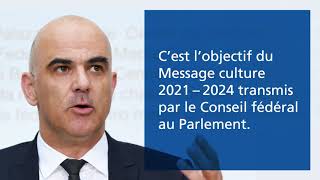 Argumentation en bref  le Message culture 20212024 – Conférence de presse du 2622020 [upl. by Lesly776]