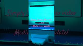 Media Room Update milliondollarbaby housetohome [upl. by Anirpas]