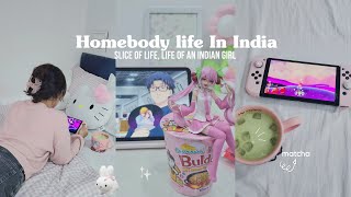 VLOG  Homebody day in my life 🍵 life of an introvert  what I eat cooking  aesthetic Indian vlog [upl. by Alesig]