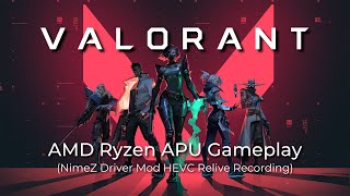 Valorant on Ryzen 5 3400G 768p HyperMemory Enabled [upl. by Elladine]