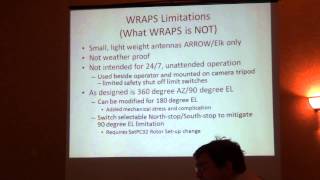 WA8SME WRAPS Portable Satellite Antenna Rotor presentation at 2013 AMSAT Space Symposium [upl. by Spears]