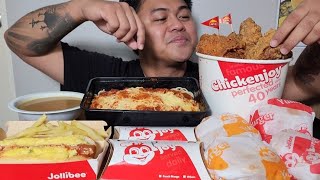 JOLLIBEE OVERLOAD  MUKBANG PHILIPPINES  TOL BULOY MUKBANG [upl. by Nirek]