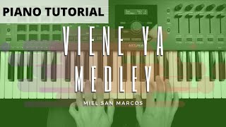 Viene Ya  Miel San Marcos Piano Tutorial [upl. by Forsta]