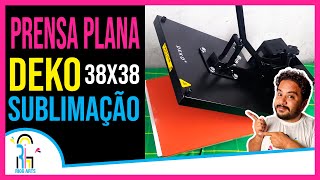 UNBOXING  Prensa Plana Térmica DEKO 38x38  RiggArts [upl. by Sebastian]