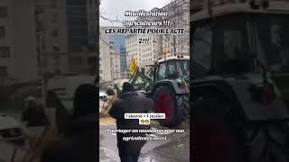 Acte 2 manifestation agricole 1 abonné  1 soutien pour l’agricole 🧑‍🌾tractor manifestation [upl. by Mauceri349]