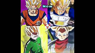 Dragon Ball Then ☠️ DBS Vs DBZ dbs dbz anime shorts goku vegeta gohan trunks trading [upl. by Hanshaw666]