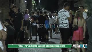 Pescara  Stop alla vendita di bevande per il consumo in strada di notte [upl. by Aleacin]