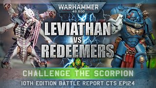 Leviathan Tyranids vs Redeemer Space Marines Warhammer 40K 10th Edition Battle Report 2000pts [upl. by Ellednahs]