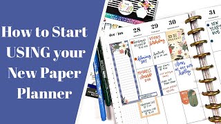 How to Start Using Your New Paper Planner [upl. by Hatti891]