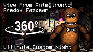 360° Freddy Fazbear Perspective Death Scene  FNAF Ultimate Custom Night SFM VR Compatible [upl. by Eiromem737]