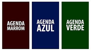 AGENDAS MARROM AZUL E VERDE [upl. by Hannis828]