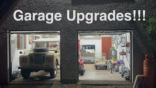 Garage Workshop Upgrades  New LED lights new paint workbench modified and a Myford lathe [upl. by Hedwiga]