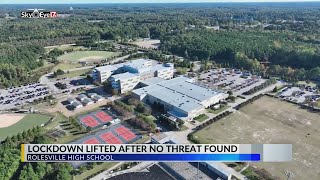 Rolesville High School students safe after no threat found [upl. by Aihtiekal740]