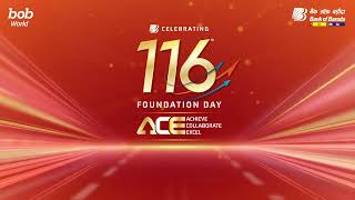 Bank of Baroda  Achieve Collaborate Excel  116th Foundation Day [upl. by Domineca]